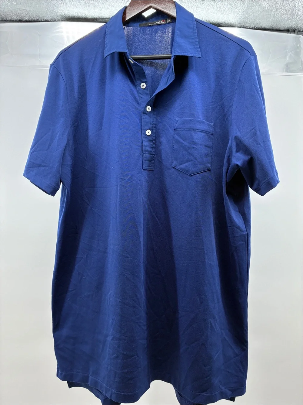 Ralph Lauren Royal Blue Short-Sleeve Polo with Chest Pocket